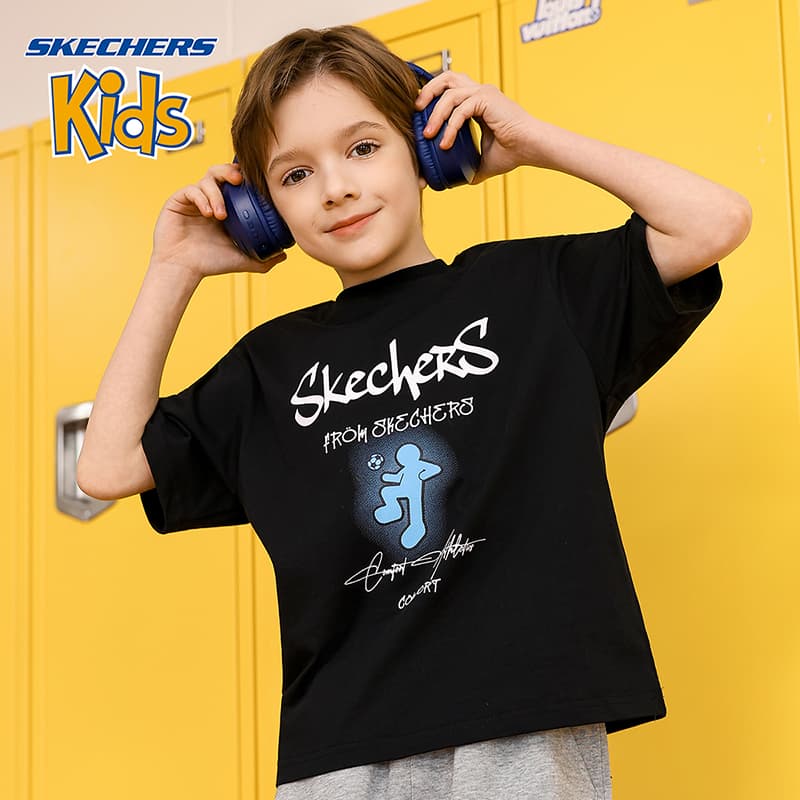 Футболка Skechers Kids T-Shirt Подростки - изображение 5