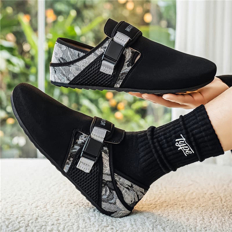 Сандалии Warrior Birkenstock Стиль Обувь Черный Серый Мужской - изображение 4