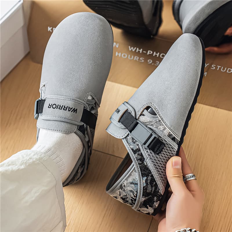 Сандалии Warrior Birkenstock Стиль Обувь Серый Черный Мужской - изображение 7