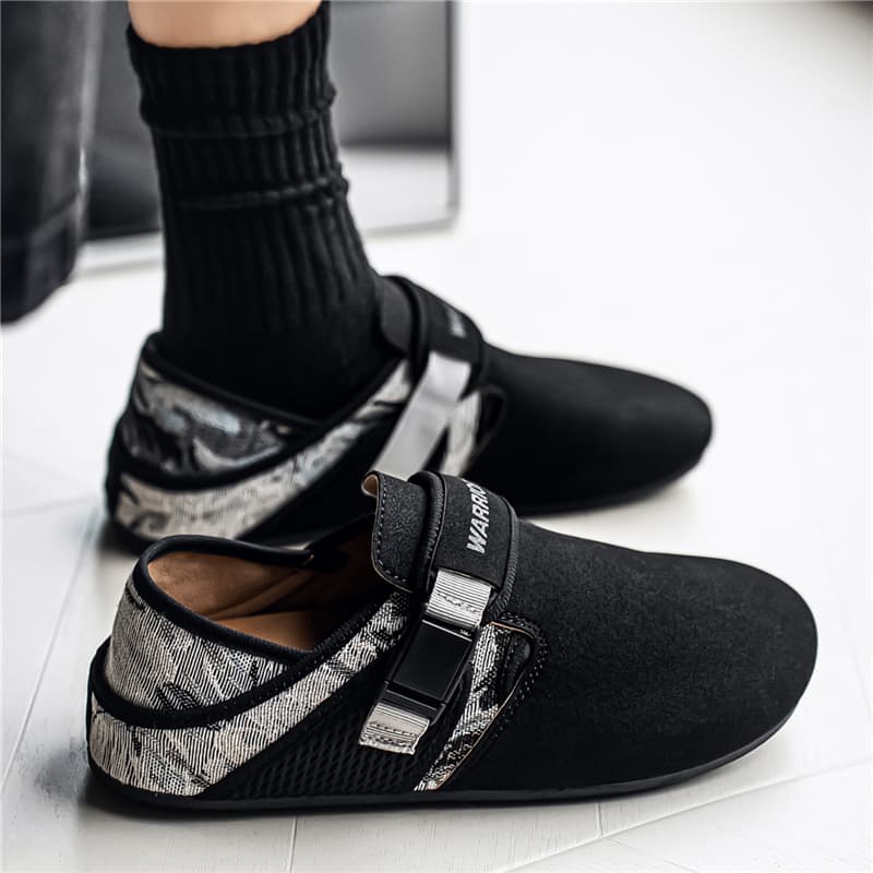 Сандалии Warrior Birkenstock Стиль Обувь Черный Серый Мужской - изображение 5