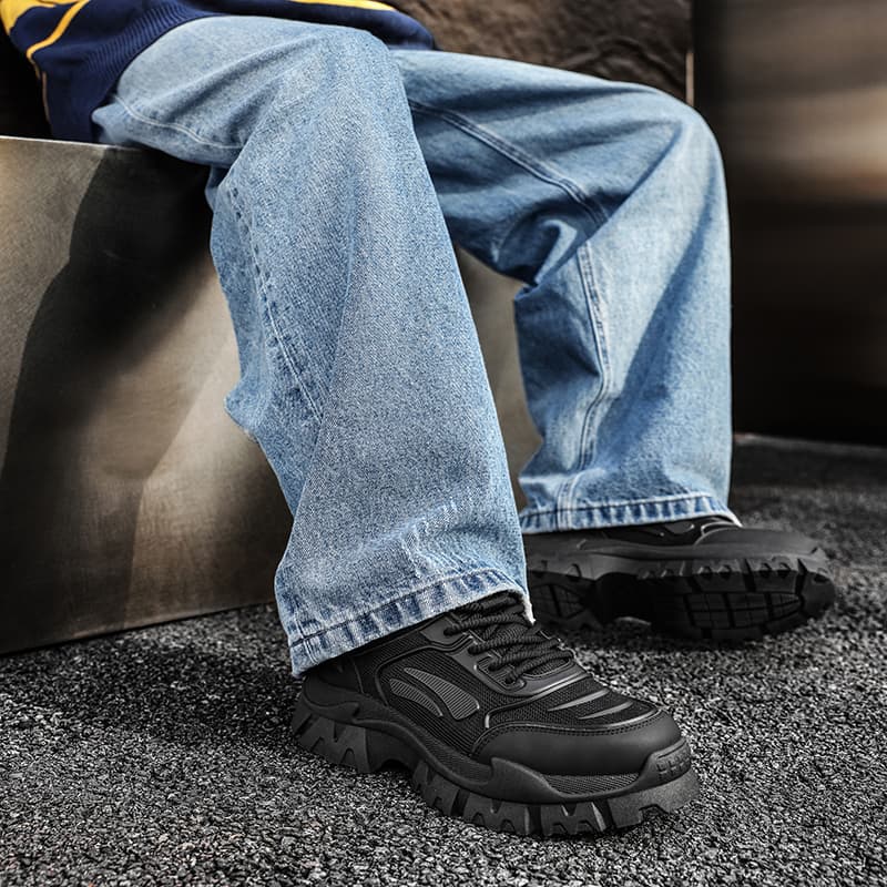 Кроссовки WARRIOR массивные кроссовки Low Top черные мужские - изображение 7