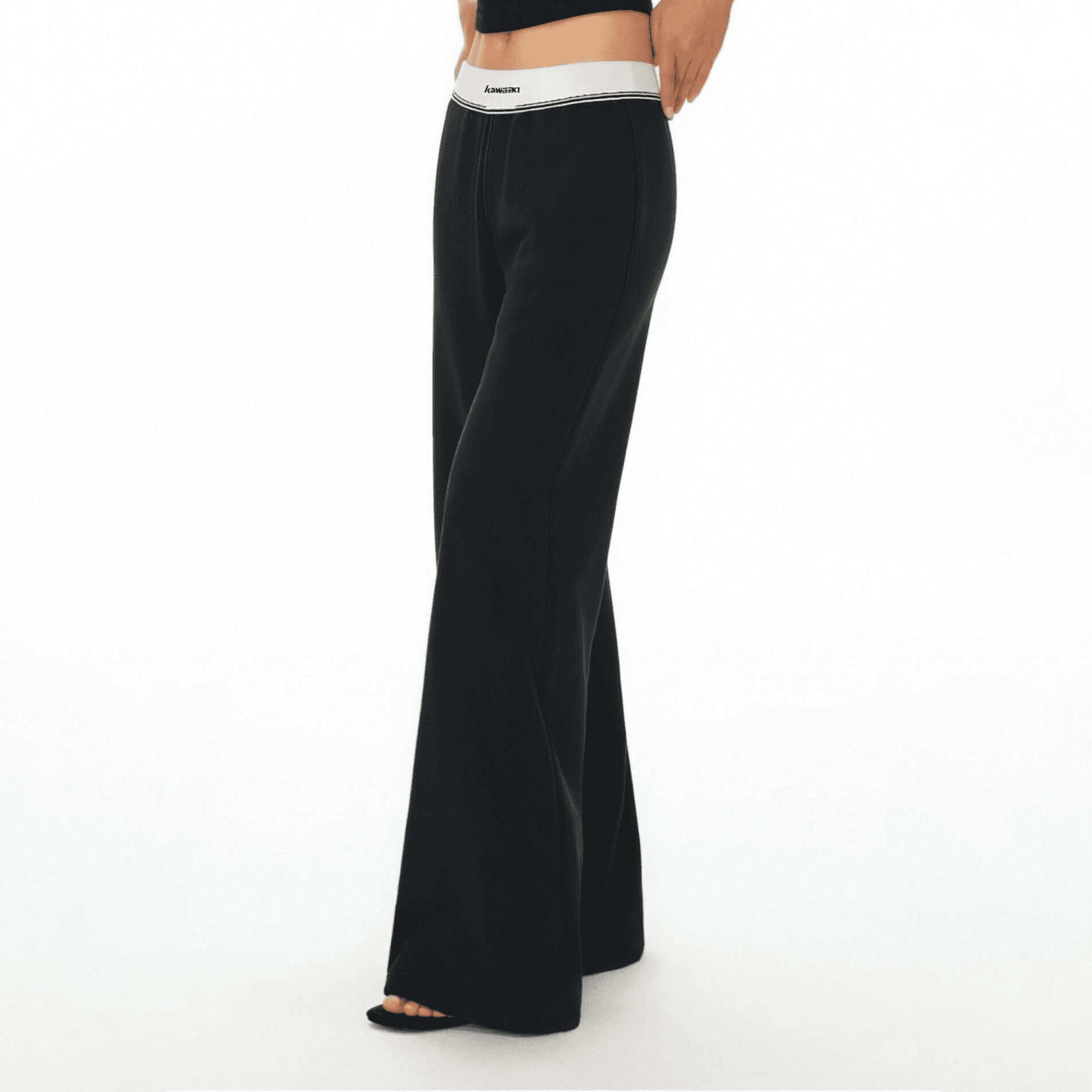 Штаны Kawasaki Black Women's Sports Pants Кавасаки Черные Женские Спортивные Брюки - изображение 7