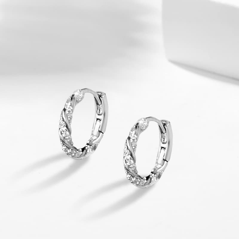 Серьги Серьги Ringlove из цирконового сплава унисекс - изображение 3