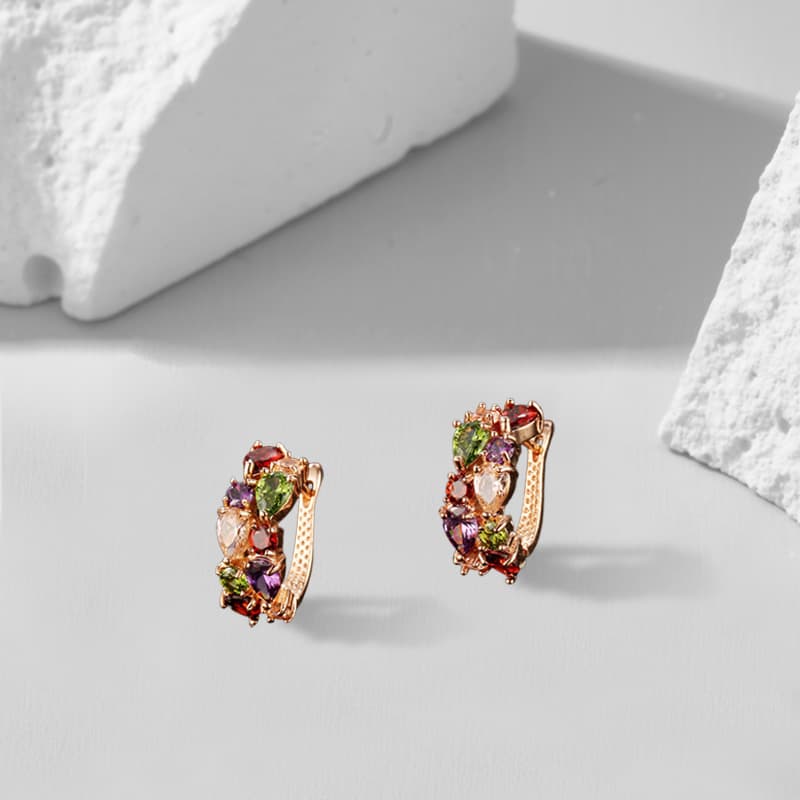 Серьги Серьги Ringlove из цирконового сплава для женщин - изображение 2