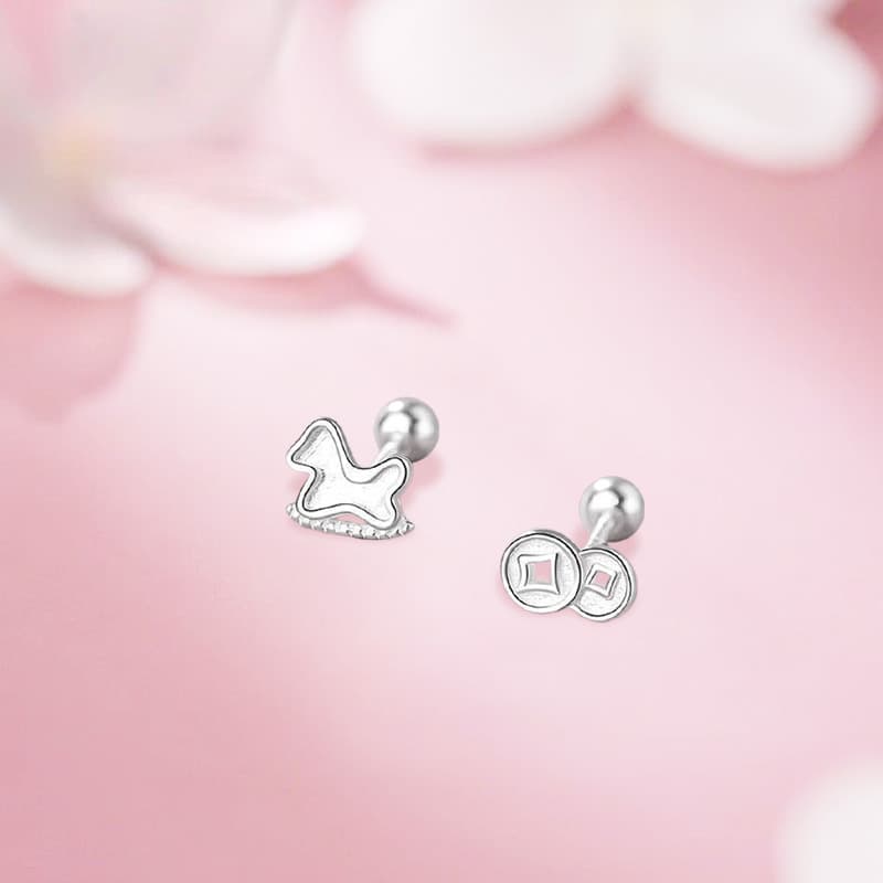 Серьги Inkopper Серьги-гвоздики из сплава женские - изображение 2