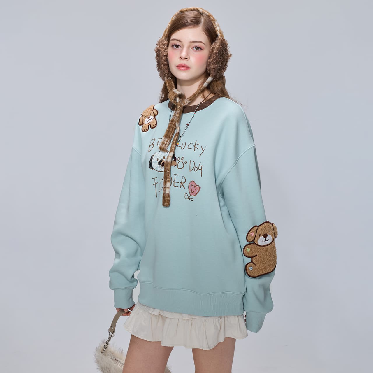 Кофта Guuka Модный бренд Coquettish SASSY Бархат Женские Плюшевый флис Декоративная вставка Топ Свитшот Женские - изображение 6