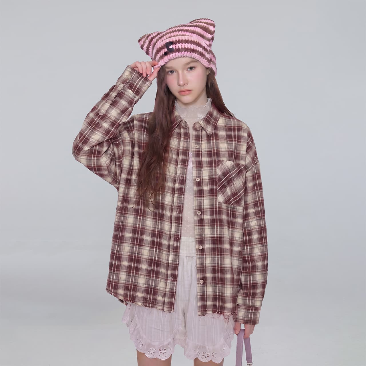 Блузка Guuka Red Women's Shirts Guuka Красный Женские Рубашки - изображение 3