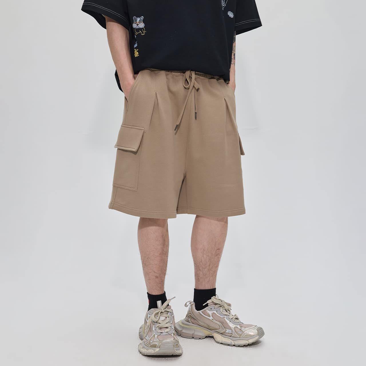 Шорты Guuka Light Coffee Men's Casual Shorts Guuka Светло-Кофейные Мужские Повседневные Шорты - изображение 5