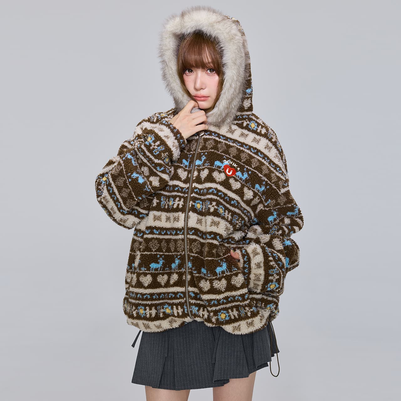 Куртка Guuka Кофе Женские Куртки - изображение 7