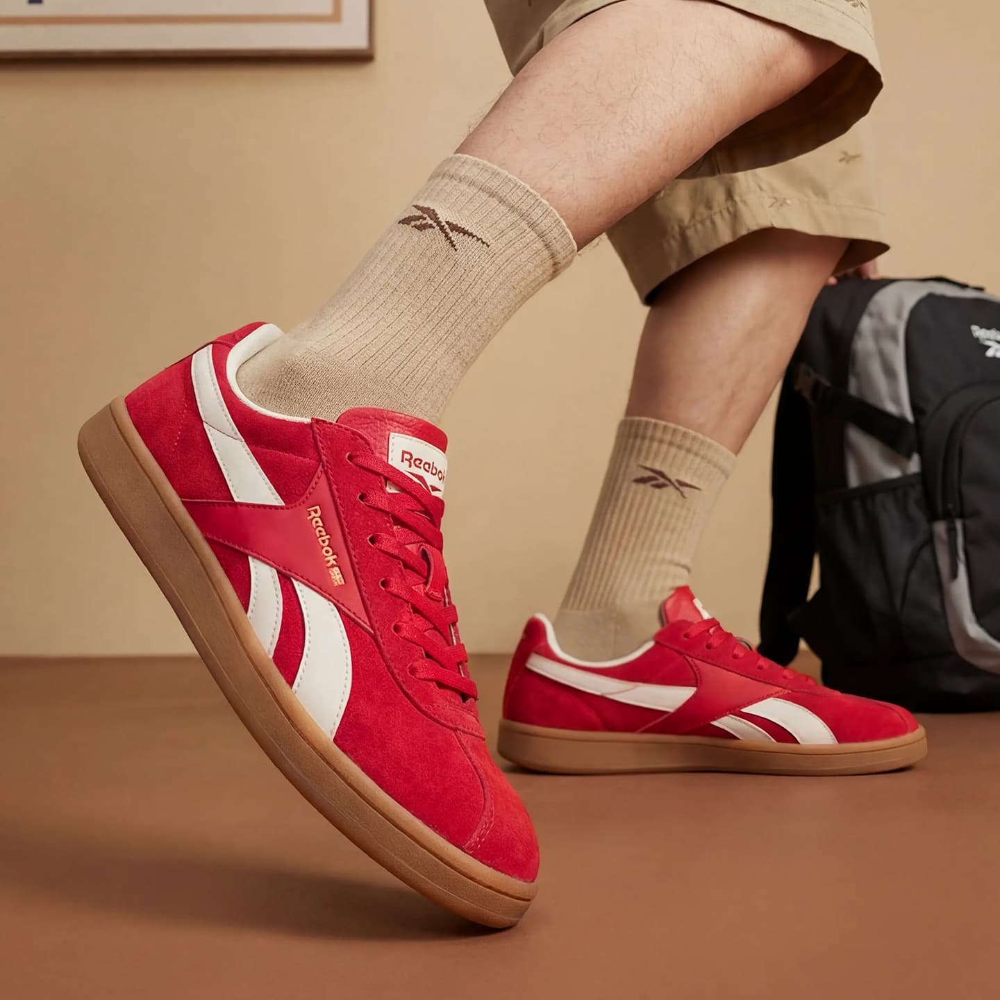Кроссовки Reebok Противоскользящие Устойчивые к износу Легкие Низкий верх Тонкая подошва Кеды немецкой армии (GAT) Унисекс - изображение 7