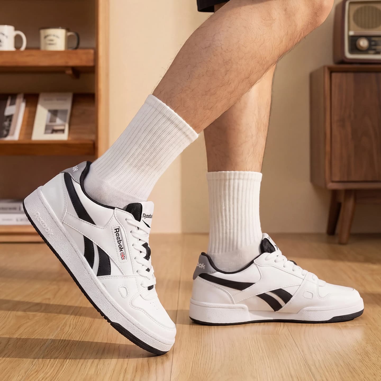 Кроссовки REEBOK Противоскользящая Амортизация Устойчивая к износу Легкий Низкий Верх Скейтборд Обувь Мужская - изображение 7
