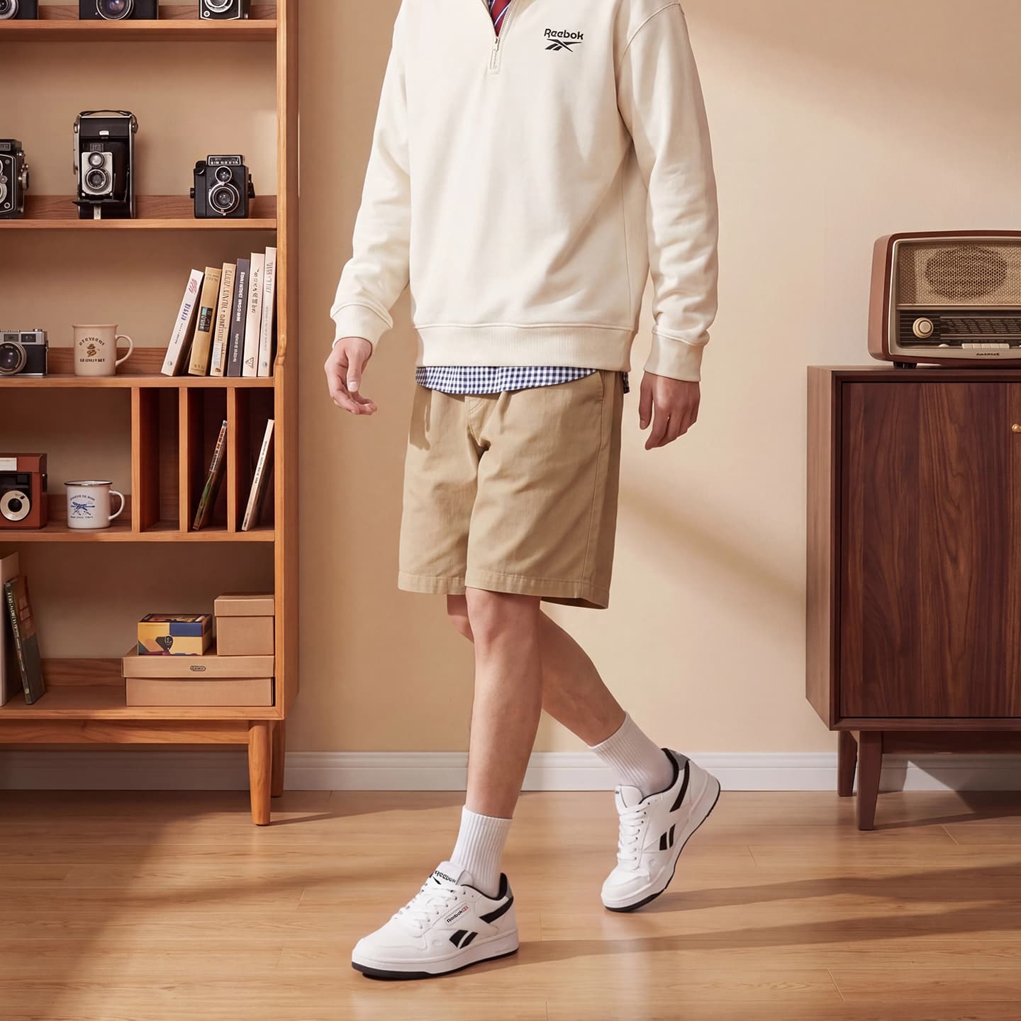 Кроссовки REEBOK Противоскользящая Амортизация Устойчивая к износу Легкий Низкий Верх Скейтборд Обувь Мужская - изображение 6