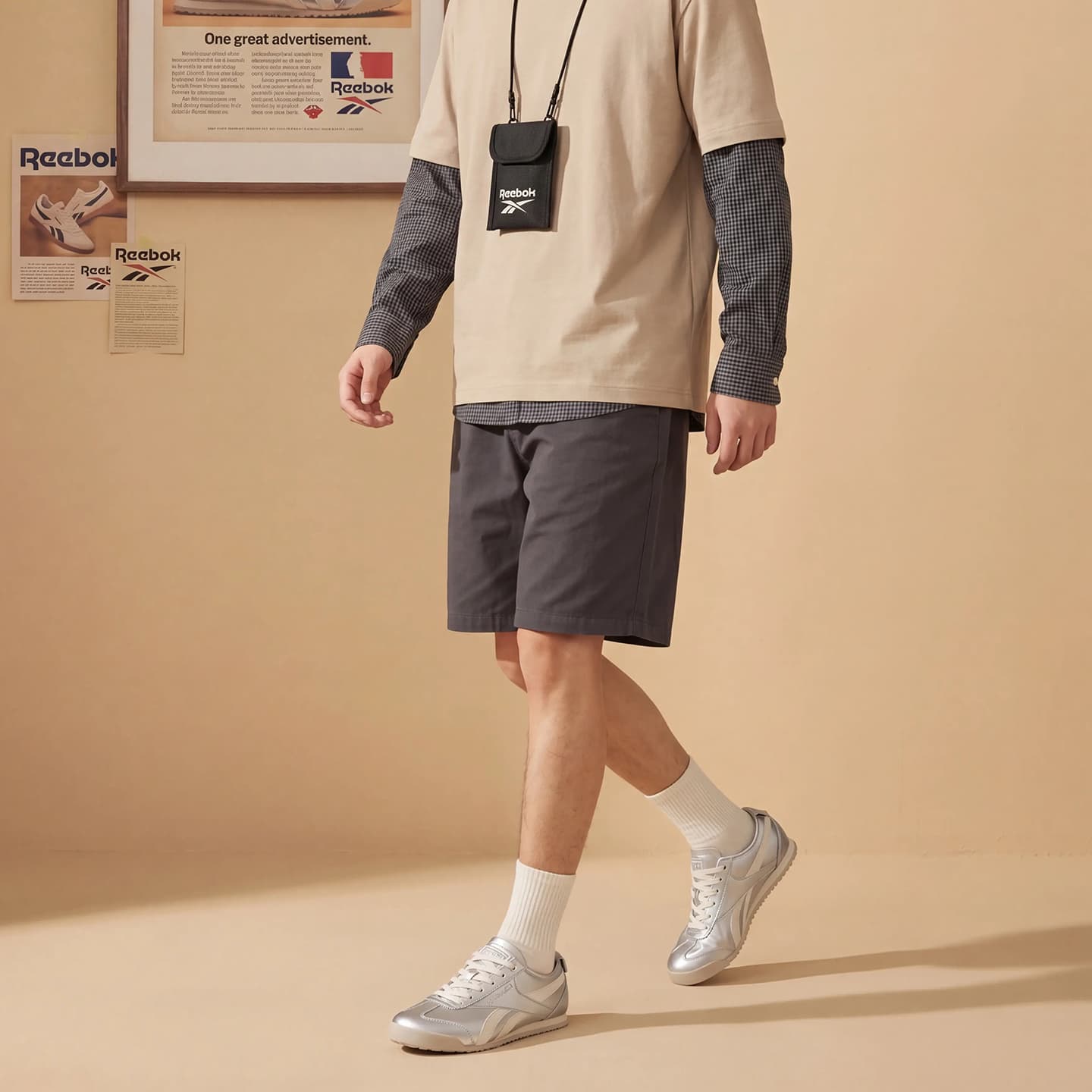 Кроссовки Reebok Противоскользящие Амортизирующие Устойчивые к износу Легкие Низкие Кеды Немецкого стиля Унисекс - изображение 6