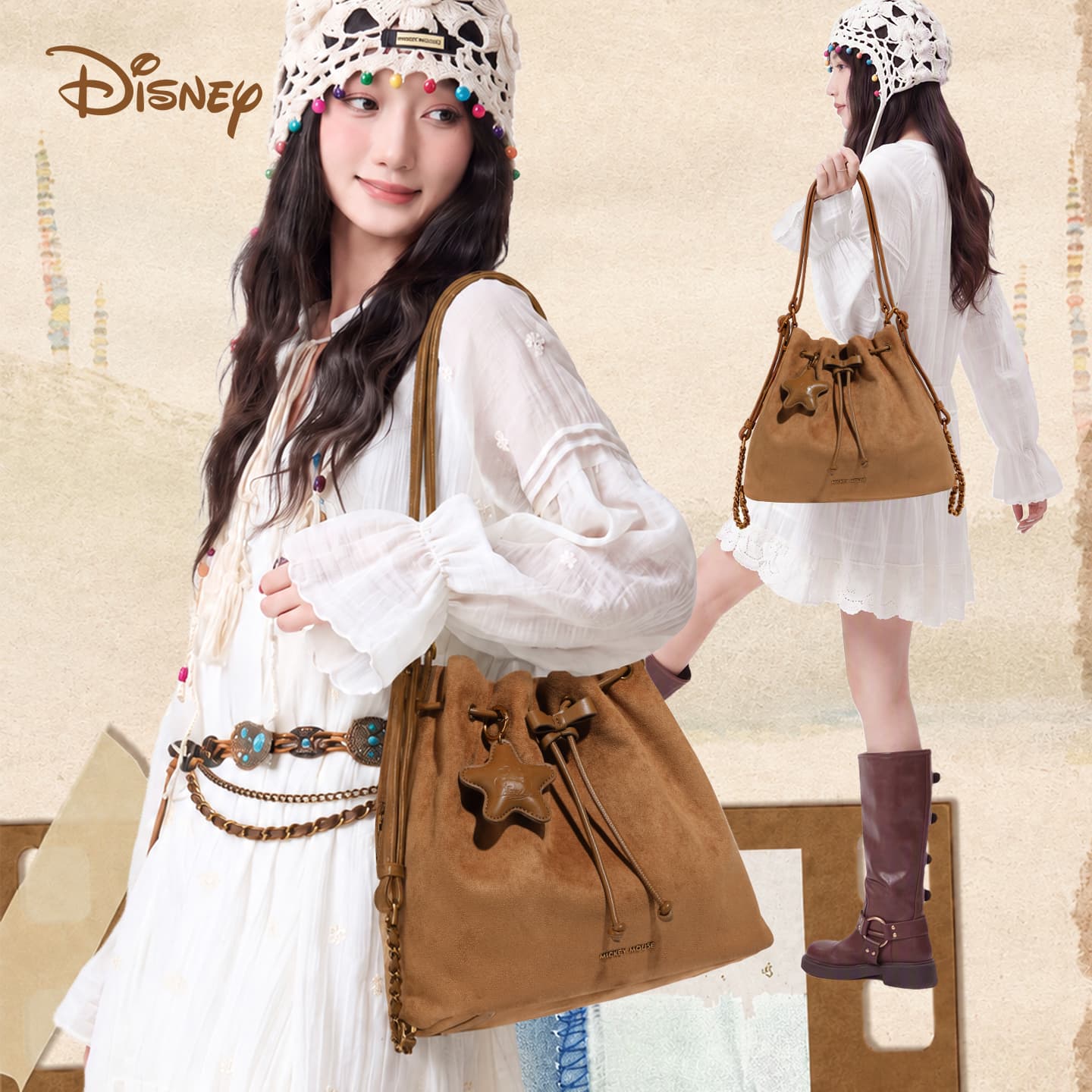 Рюкзак Disney ПУ (полиуретан) Рюкзаки Обычный (стандартный) Женские Многоцветный - изображение 6