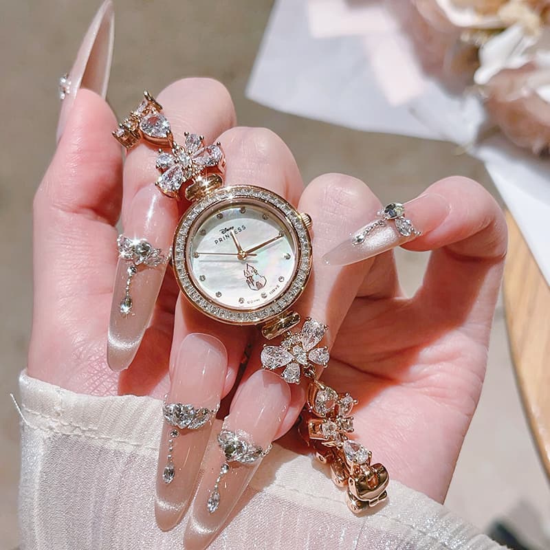 Часы Disney Magic Colors Кварцевый механизм Сплав Шнуровка Watch Women's Watch Перламутр Цвет Циферблат часов - изображение 2