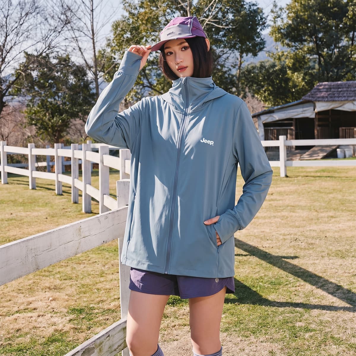 Легкая ветровка Jeep Ice Peak Sun Protection Collection Одежда с защитой от солнца Унисекс - изображение 5