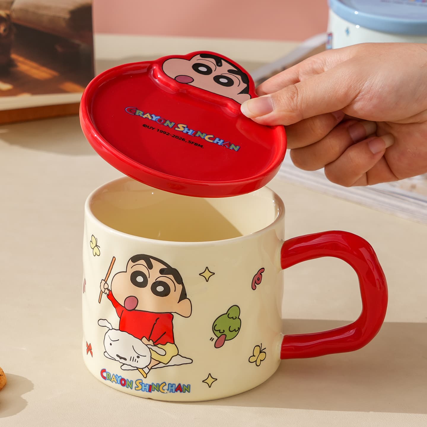 Crayon Shinchan Керамическая чашка SHIN Chan Лошадь Год Ограниченного Выпуска 450 мл - изображение 3