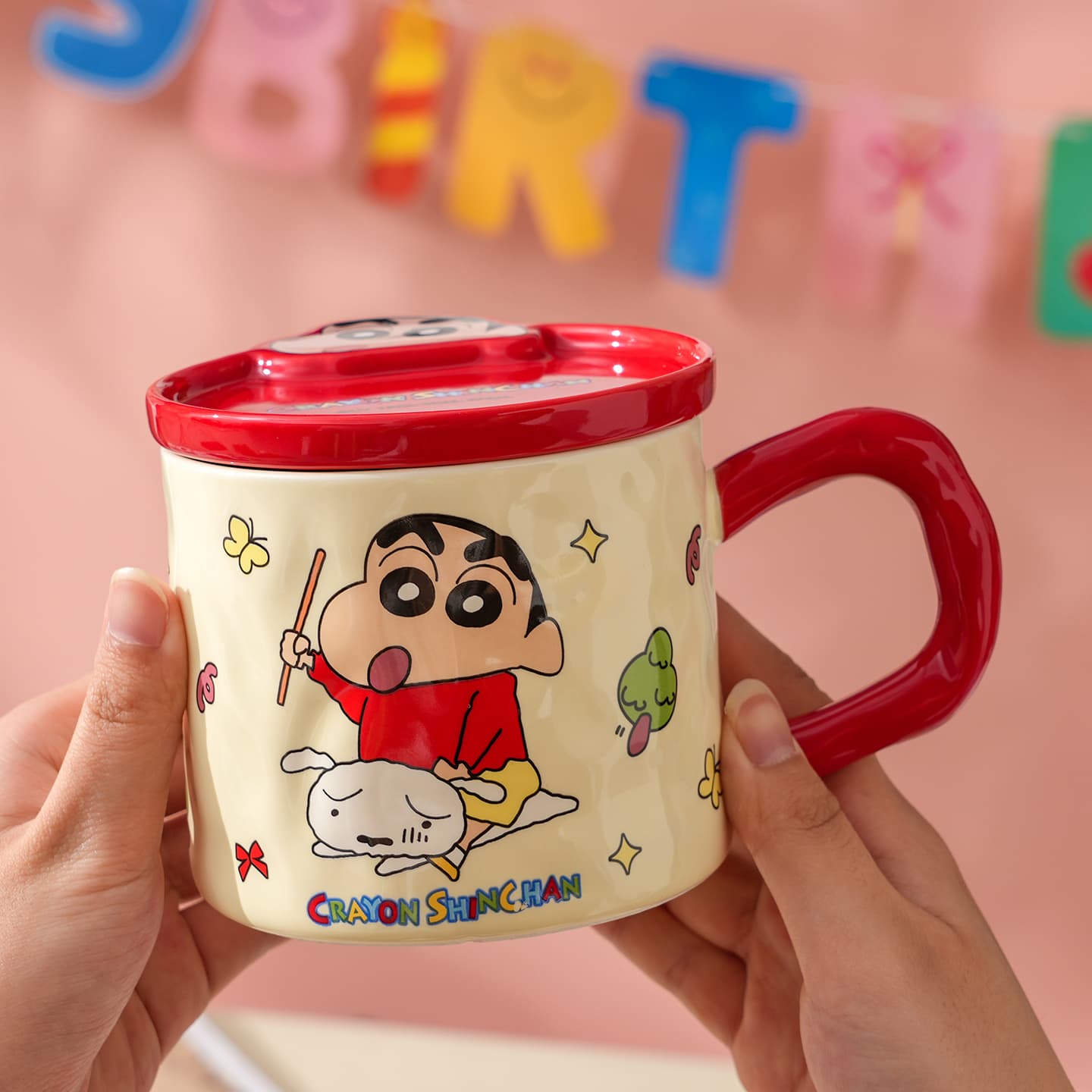 Crayon Shinchan Керамическая чашка SHIN Chan Лошадь Год Ограниченного Выпуска 450 мл - изображение 2