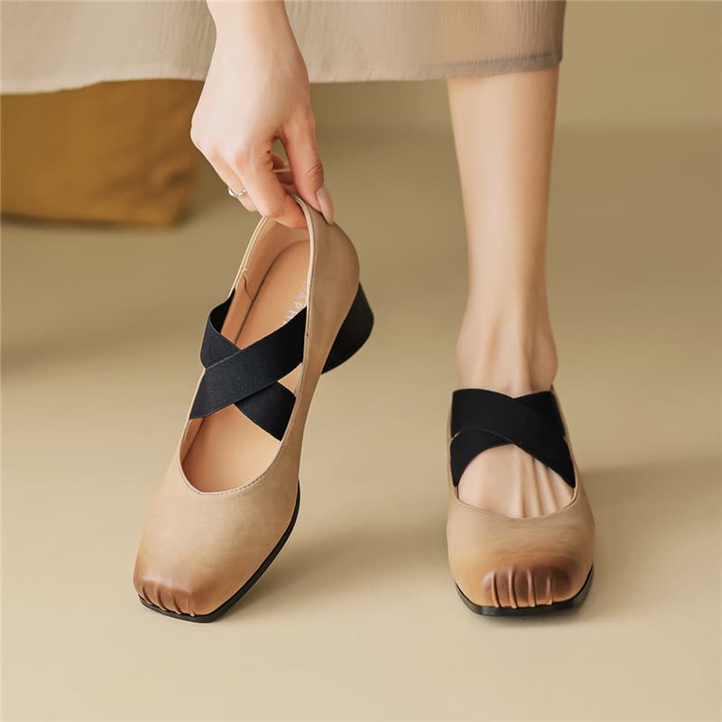 DAPHNE Синтетическая кожа Мэри Джейн туфли 4CM Женские - изображение 3