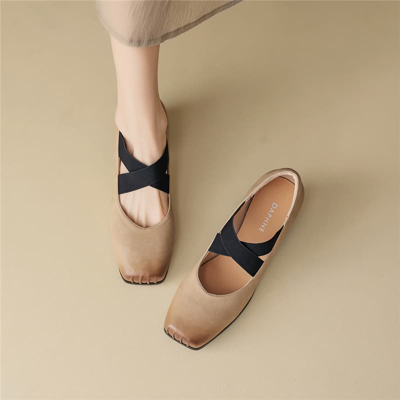 DAPHNE Синтетическая кожа Мэри Джейн туфли 4CM Женские - изображение 5