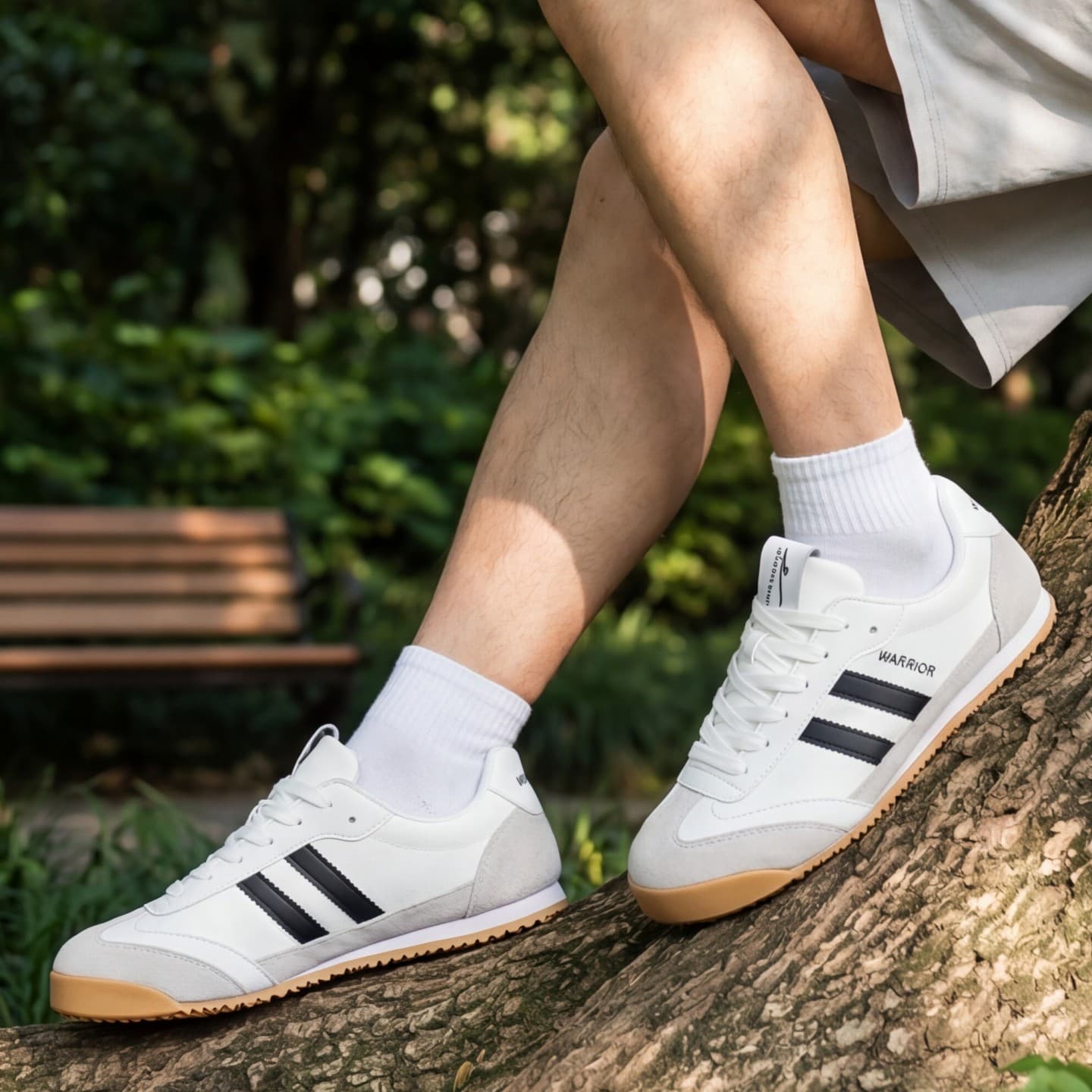 Кроссовки Warrior Cortez Обувь Ткань Планшет Легкий Дышащий и Противоскользящий Низкий Верх Повседневная Обувь Унисекс - изображение 7