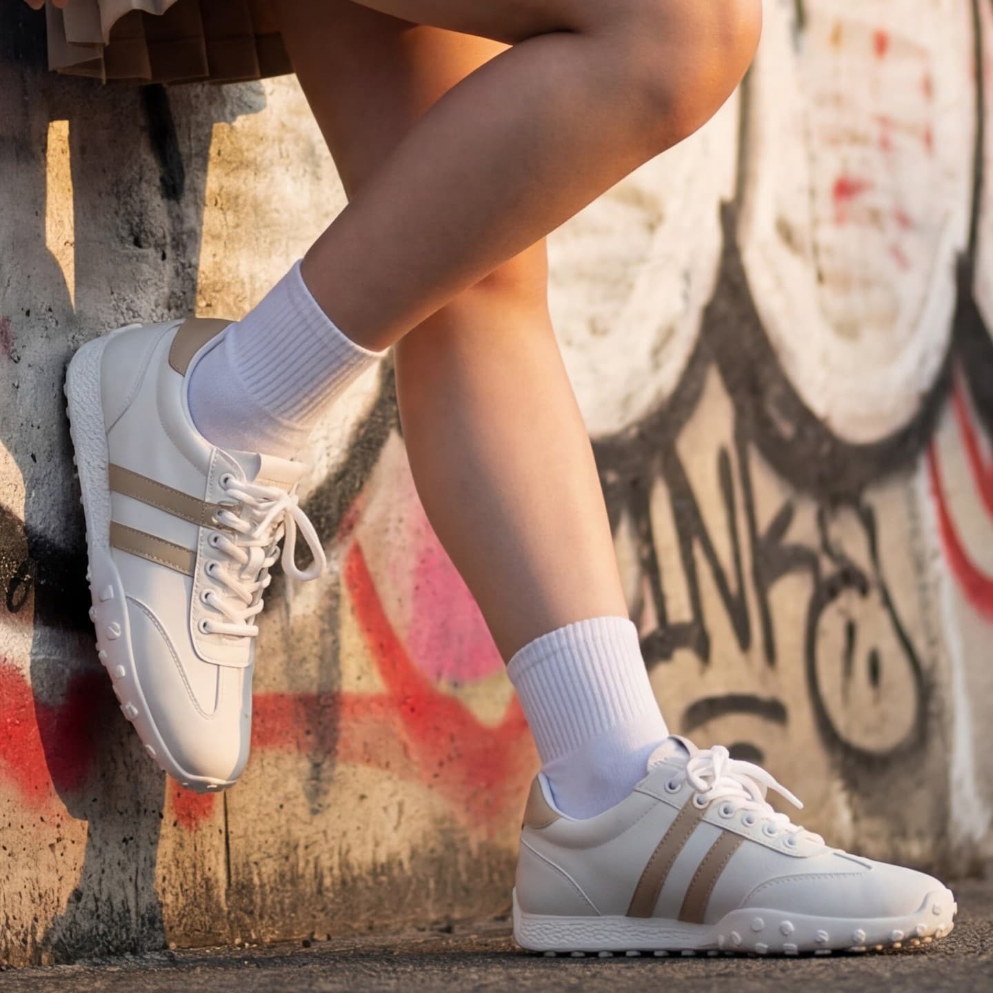 Кроссовки Warrior Cortez Белый Обувь Ткань Мягкая подошва Легкий Дышащий и Противоскользящий - изображение 8