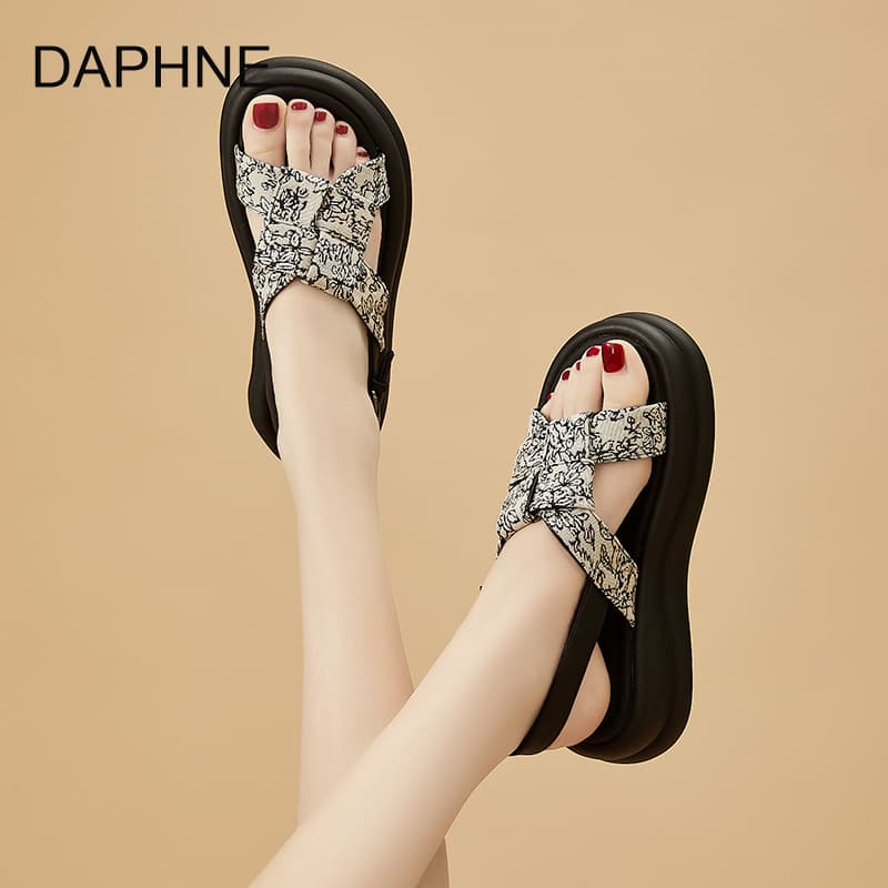 Шлёпанцы DAPHNE One Шнуровочные Сандалии Женские - изображение 10