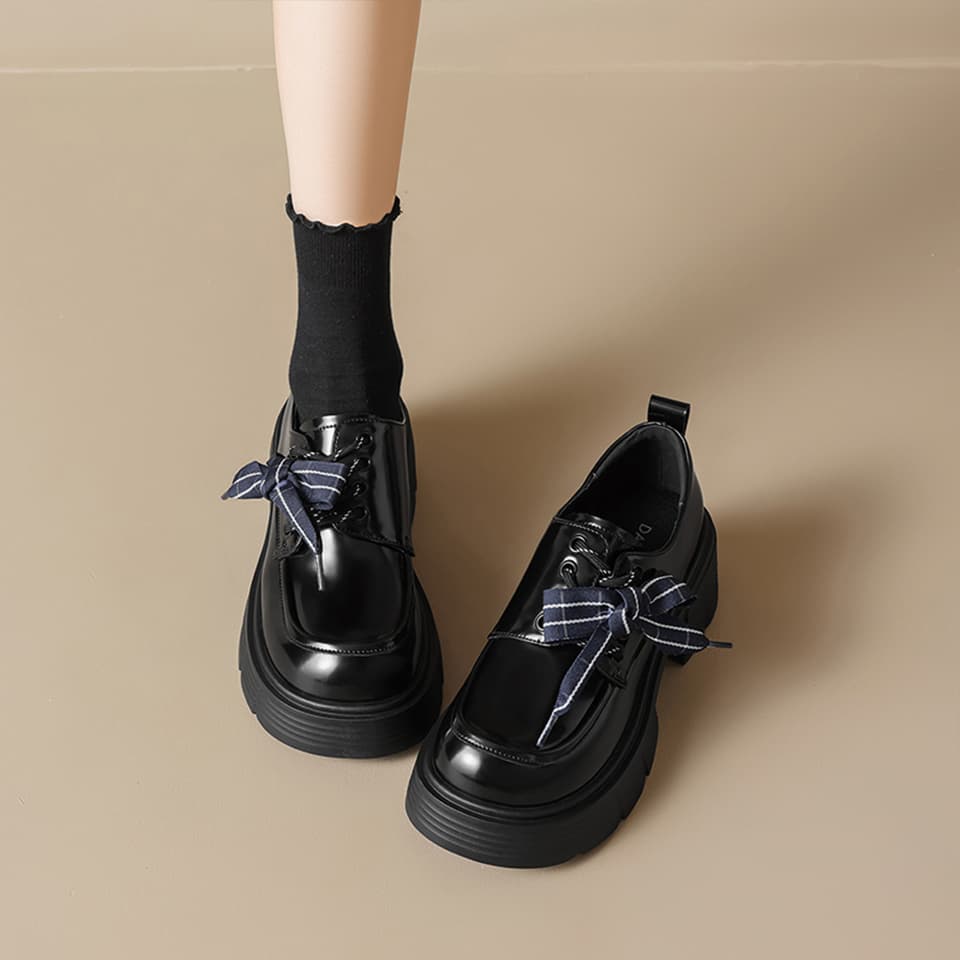 DAPHNE Повседневные кожаные туфли Low Top Женские - изображение 4