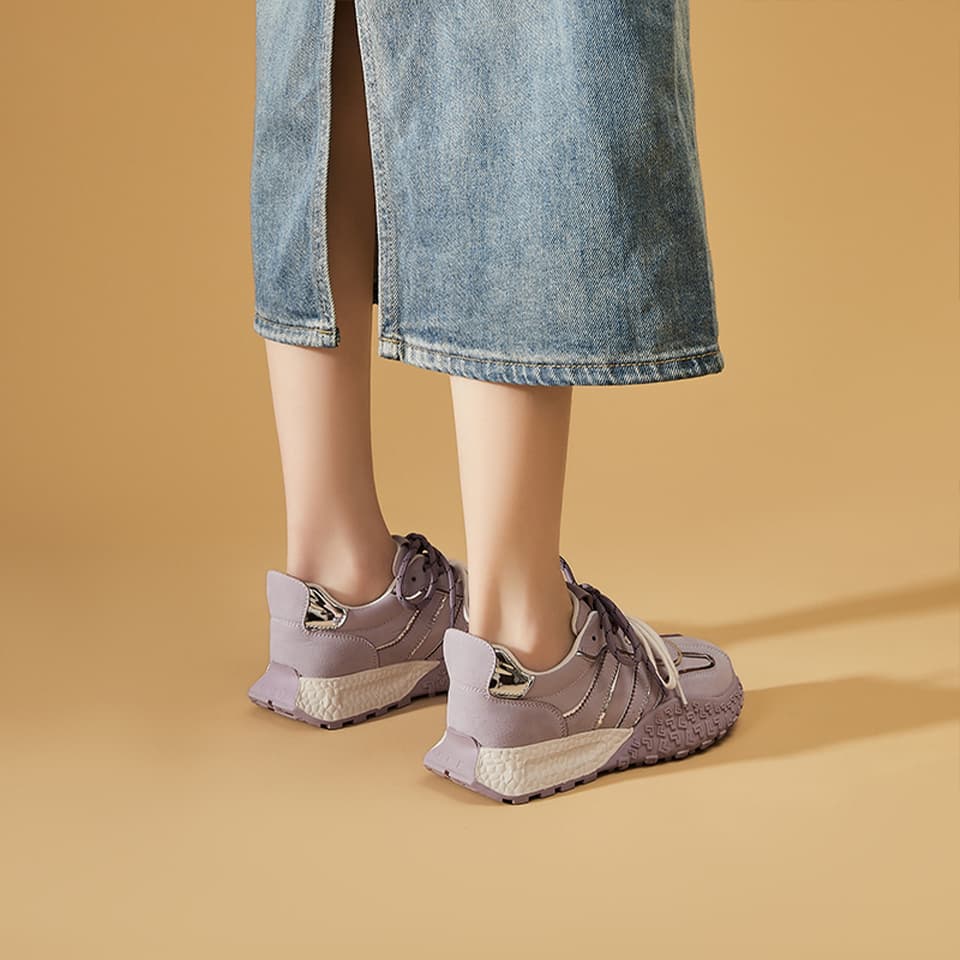 Кроссовки Daphne Vintage Versatile Балет Стиль Платформа Спортивная Обувь Легкая Мягкая Подошва - изображение 5