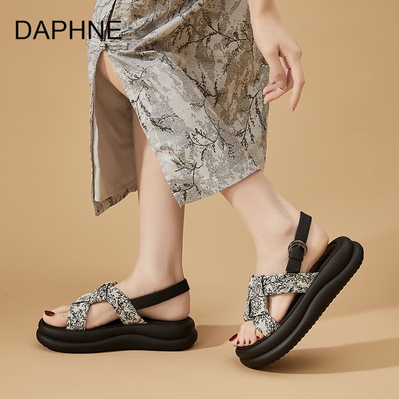 Шлёпанцы DAPHNE One Шнуровочные Сандалии Женские - изображение 9