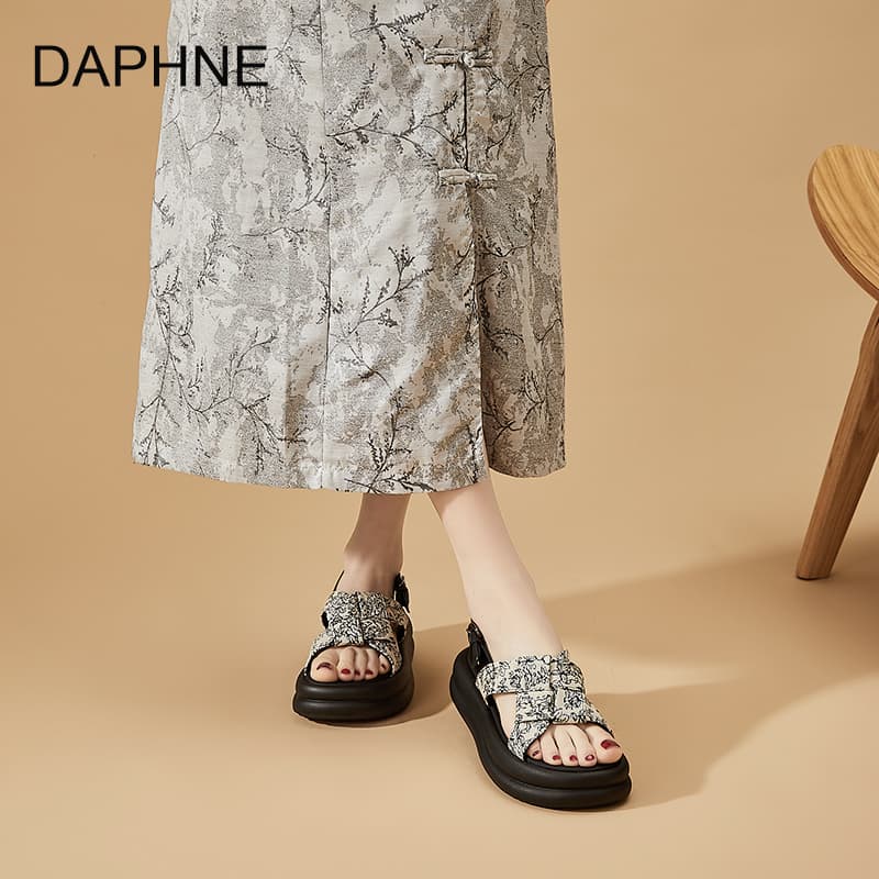Шлёпанцы DAPHNE One Шнуровочные Сандалии Женские - изображение 8