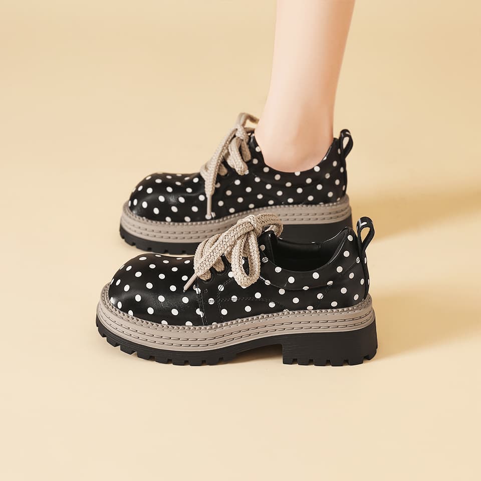 DAPHNE Повседневные кожаные туфли Low Top Женские - изображение 3