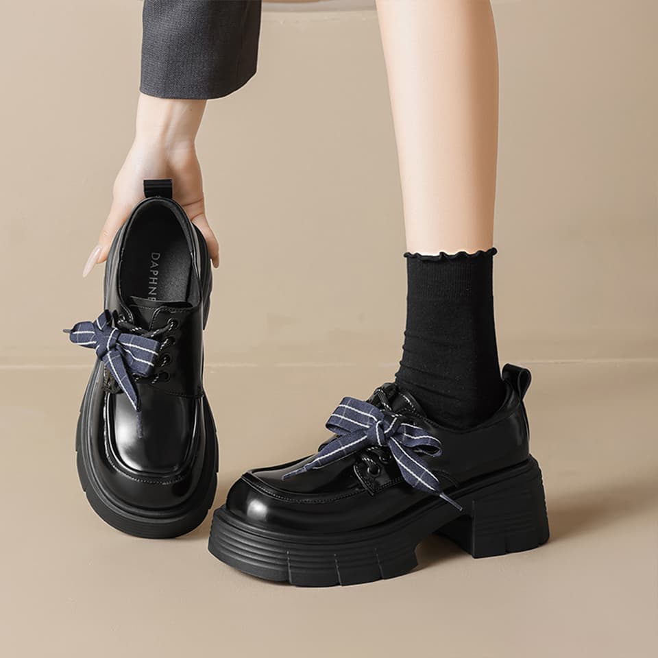 DAPHNE Повседневные кожаные туфли Low Top Женские - изображение 5