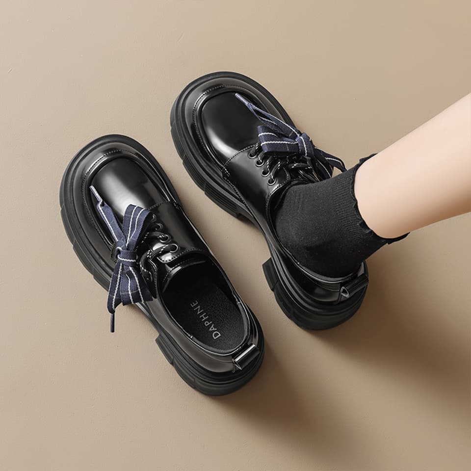 DAPHNE Повседневные кожаные туфли Low Top Женские - изображение 3