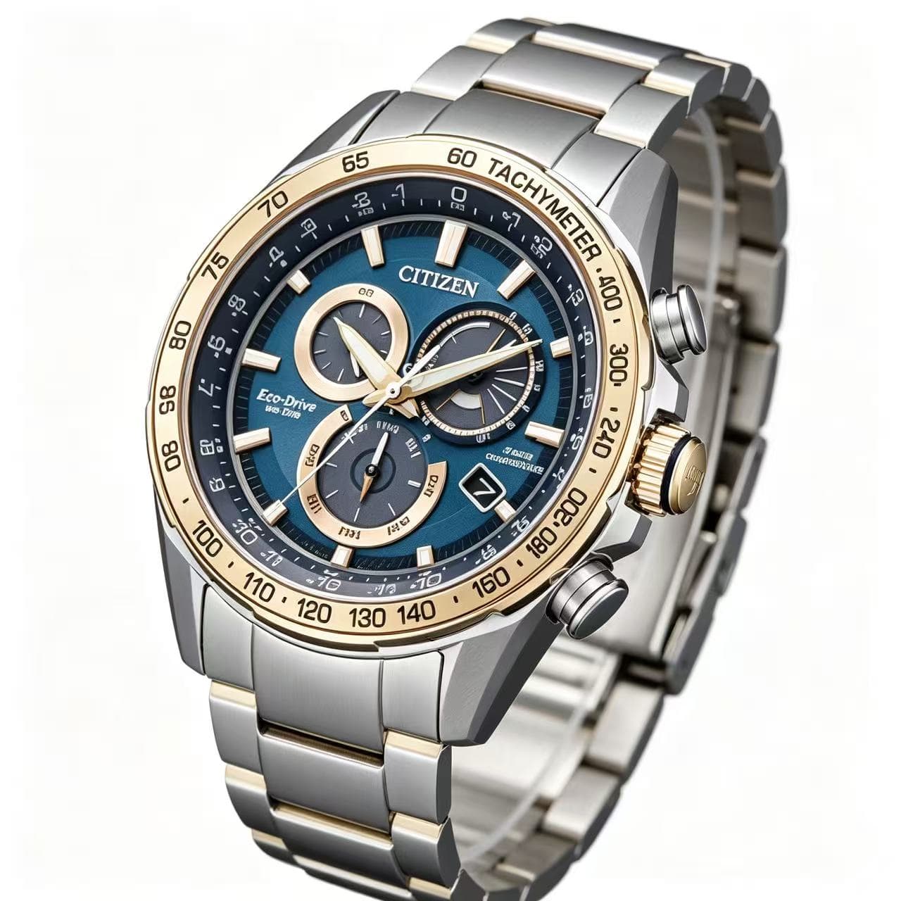 Часы CITIZEN RADIO Controlled Кварцевый механизм Мужские часы Sky Eagle Collection 43mm*43mm*13mm Синий - изображение 3