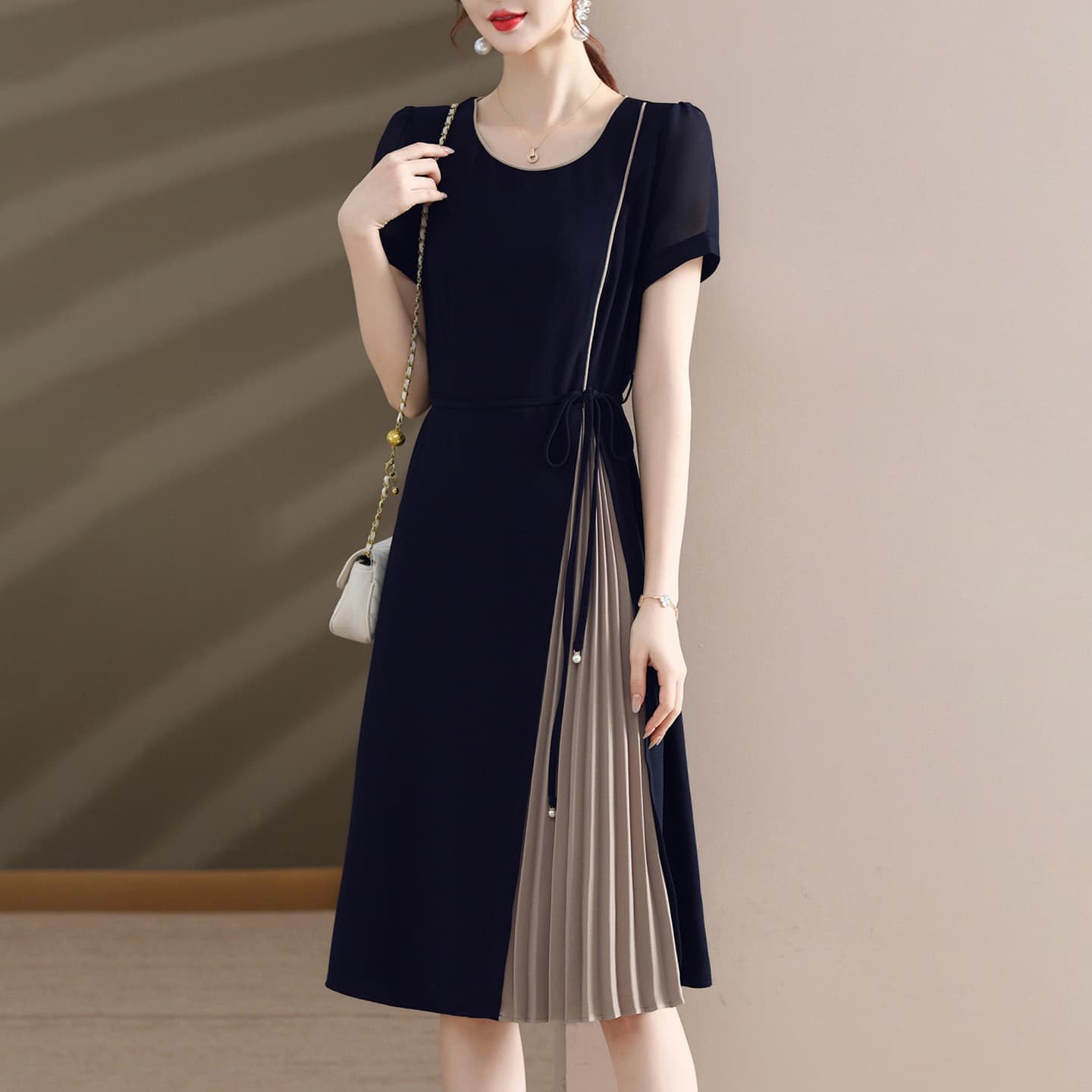 Платье PIERRE CARDIN Короткое платье с короткими рукавами для женщин - изображение 4