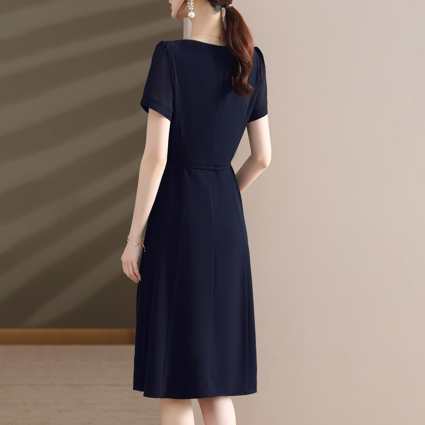 Платье PIERRE CARDIN Короткое платье с короткими рукавами для женщин - изображение 8