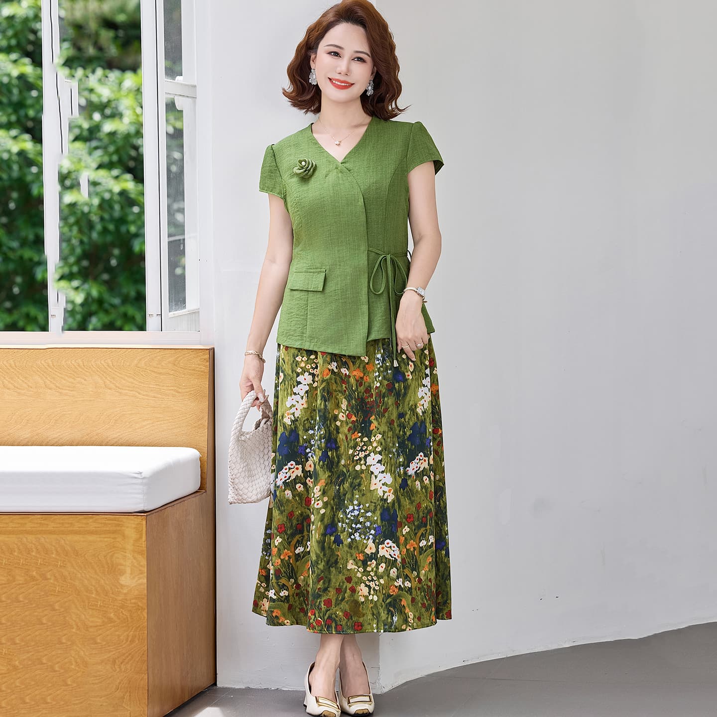 Платье PIERRE CARDIN Женские Короткие Платья с Короткими Рукавами - изображение 3
