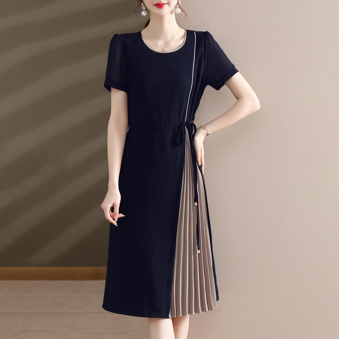 Платье PIERRE CARDIN Короткое платье с короткими рукавами для женщин - изображение 7