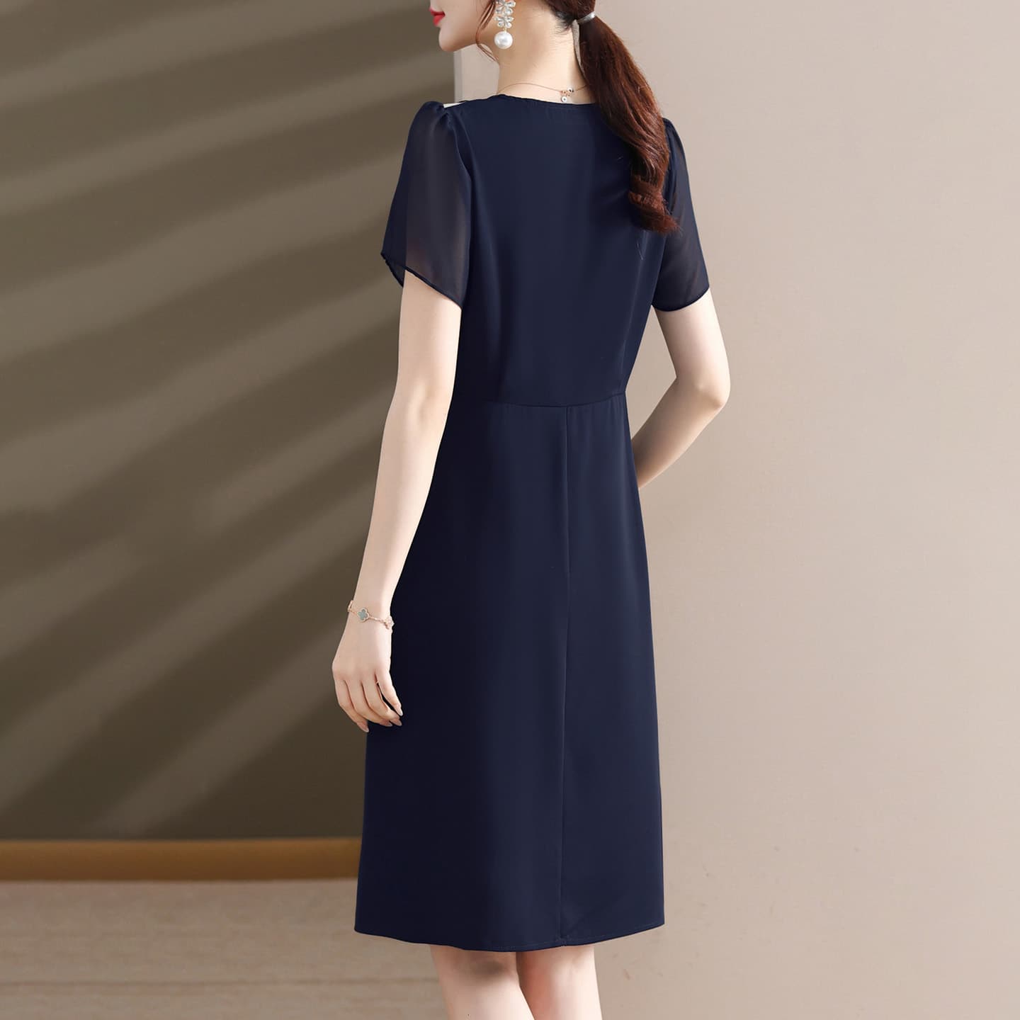 Платье PIERRE CARDIN Короткое платье с короткими рукавами для женщин - изображение 3