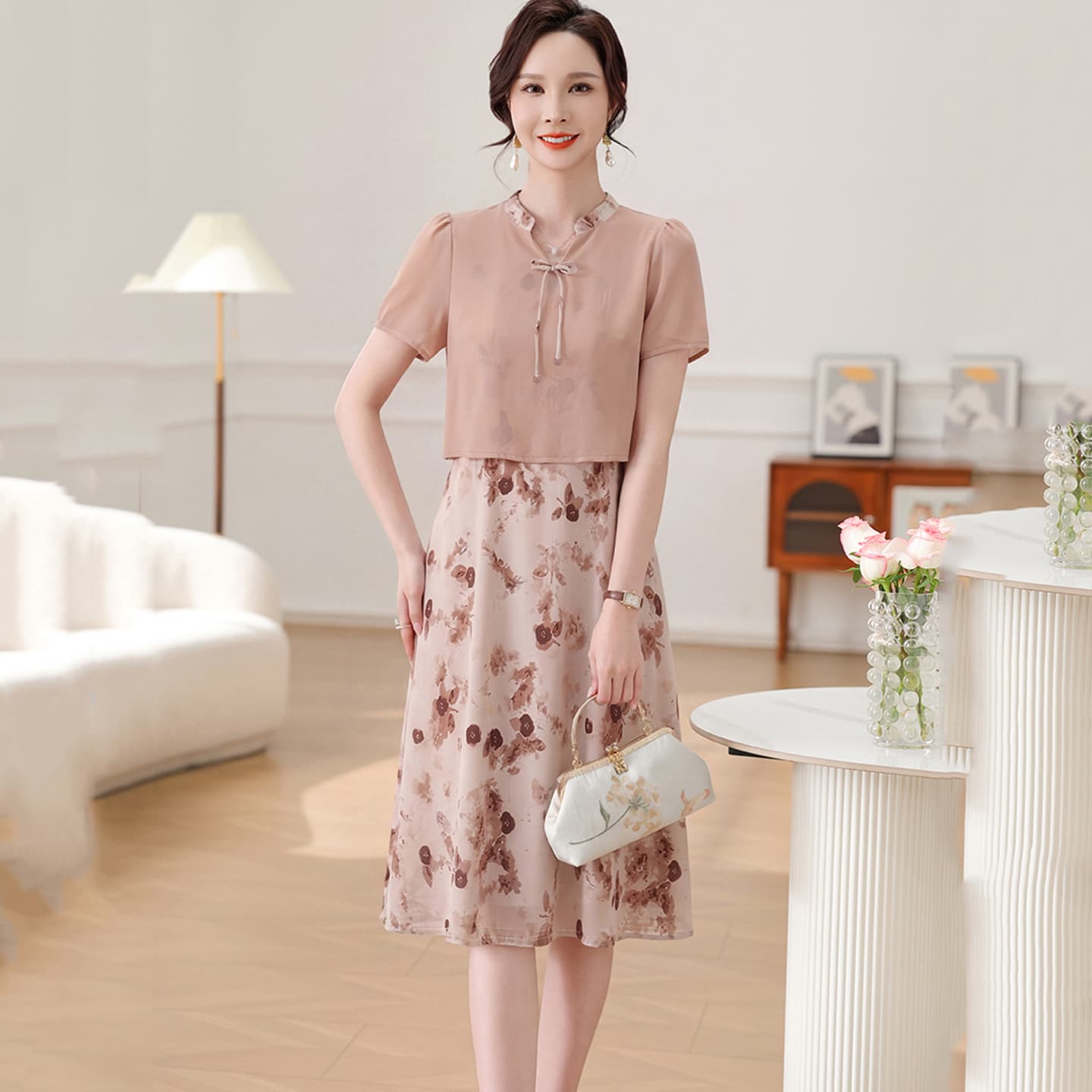 Платье PIERRE CARDIN Женские Короткие Платья с Короткими Рукавами - изображение 5