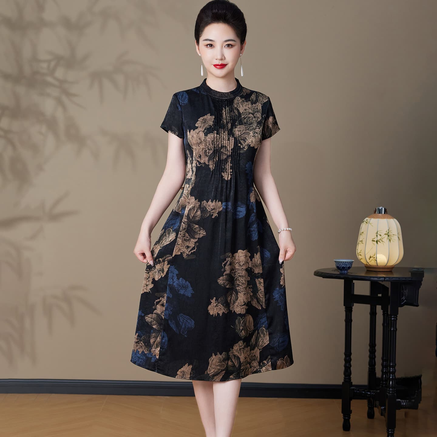 Платье PIERRE CARDIN Короткое платье с короткими рукавами для женщин - изображение 4