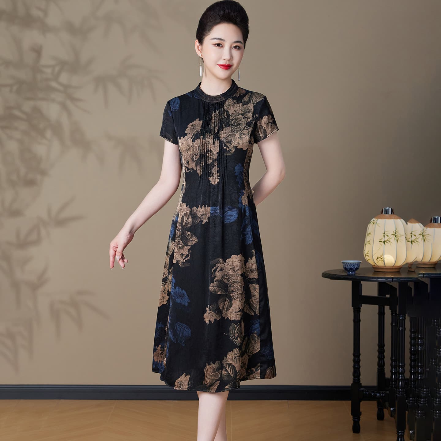 Платье PIERRE CARDIN Короткое платье с короткими рукавами для женщин - изображение 3