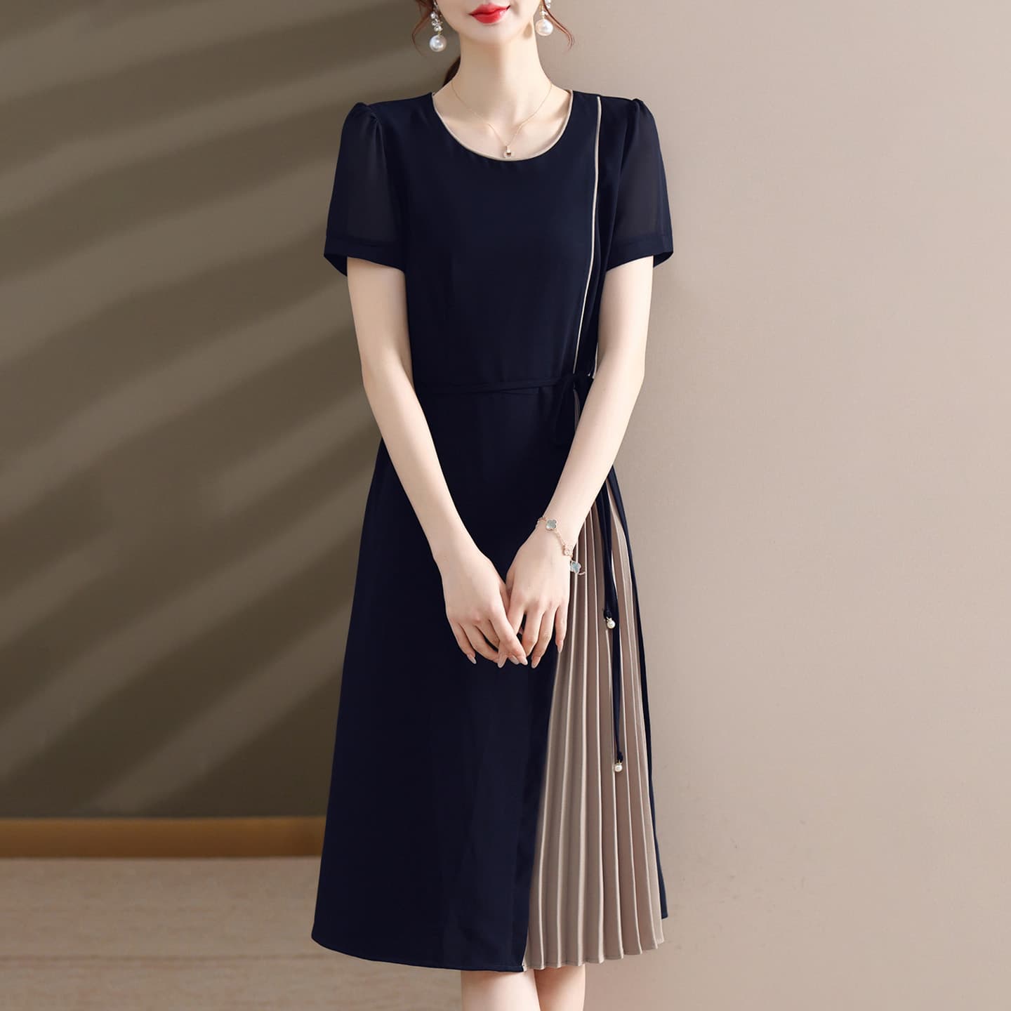 Платье PIERRE CARDIN Короткое платье с короткими рукавами для женщин - изображение 6