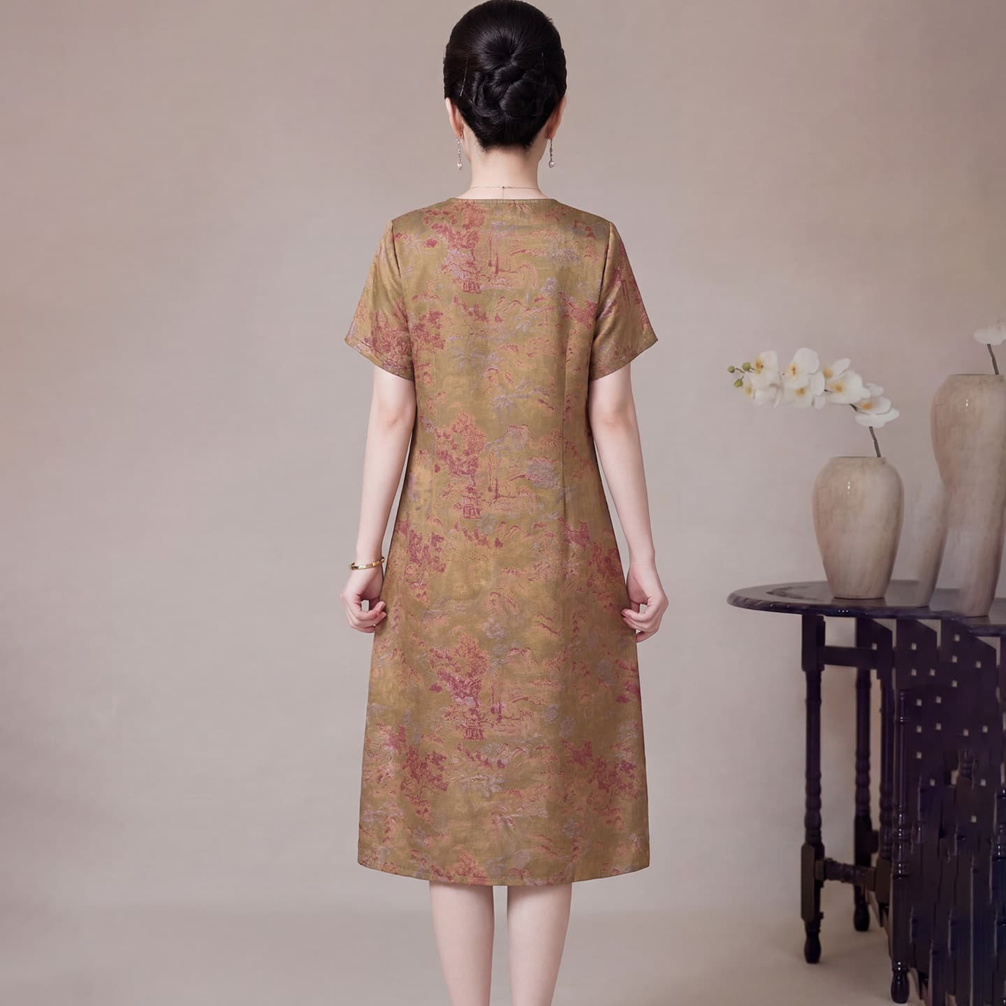 Платье PIERRE CARDIN Короткое платье с короткими рукавами для женщин - изображение 3