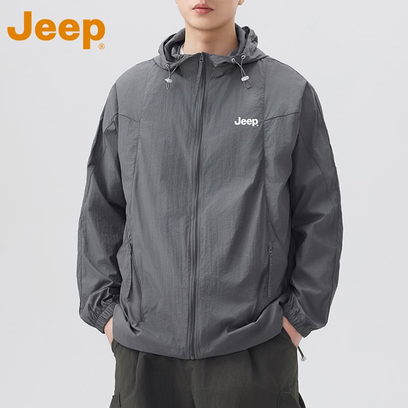 Легкая ветровка Jeep Дышащая одежда с защитой от солнца унисекс - изображение 3