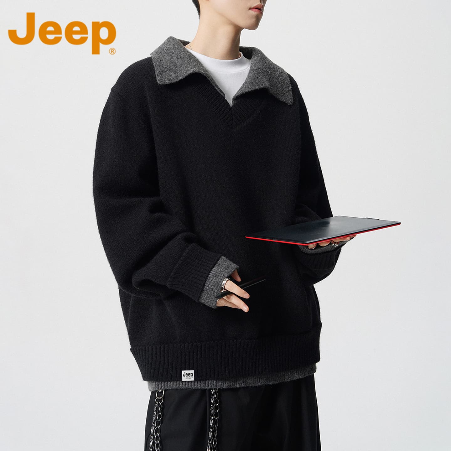 Кофта Jeep Мужской Свитеры - изображение 4
