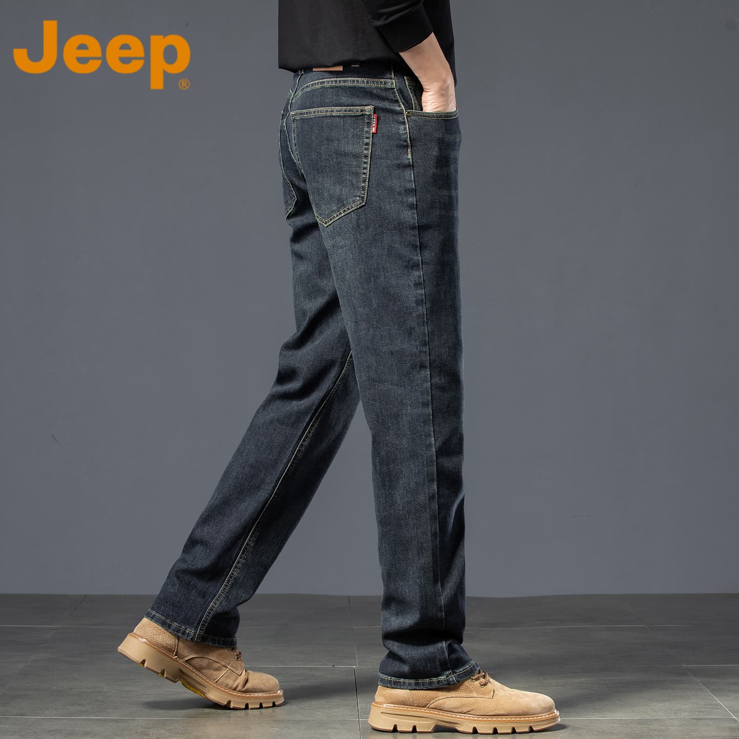 Штаны Jeep Чернила Синий Мужской Джинсы - изображение 5