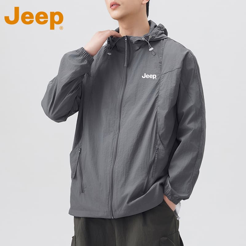 Легкая ветровка Jeep Дышащая одежда с защитой от солнца унисекс - изображение 4