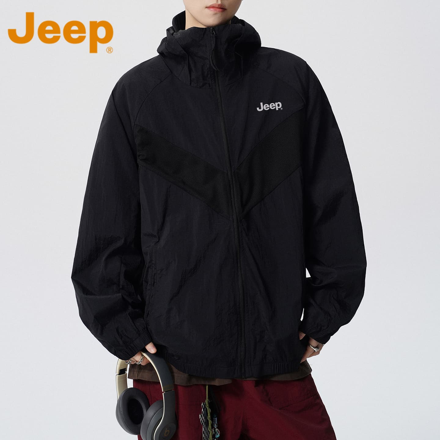 Легкая ветровка Jeep Одежда с UV-защитой Унисекс - изображение 3